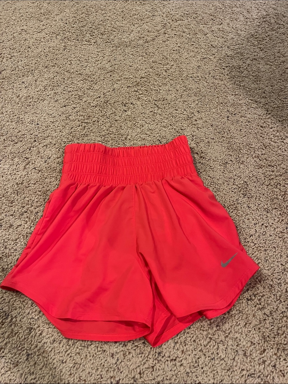 Nike Women’s Athletic Shorts — Coral Red